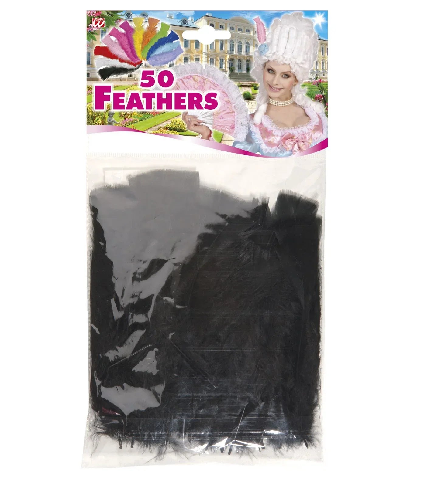 Pack de 50 Plumas de Colores COMPLEMENTOS Widmann